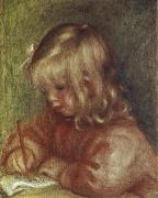 Pierre Renoir Coco Drawing oil